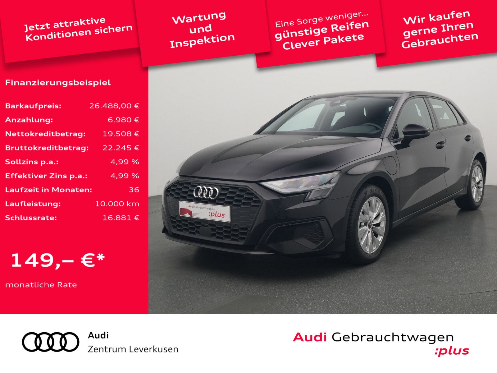 Audi A3 Sportback e - Samsaru's Car Outlet