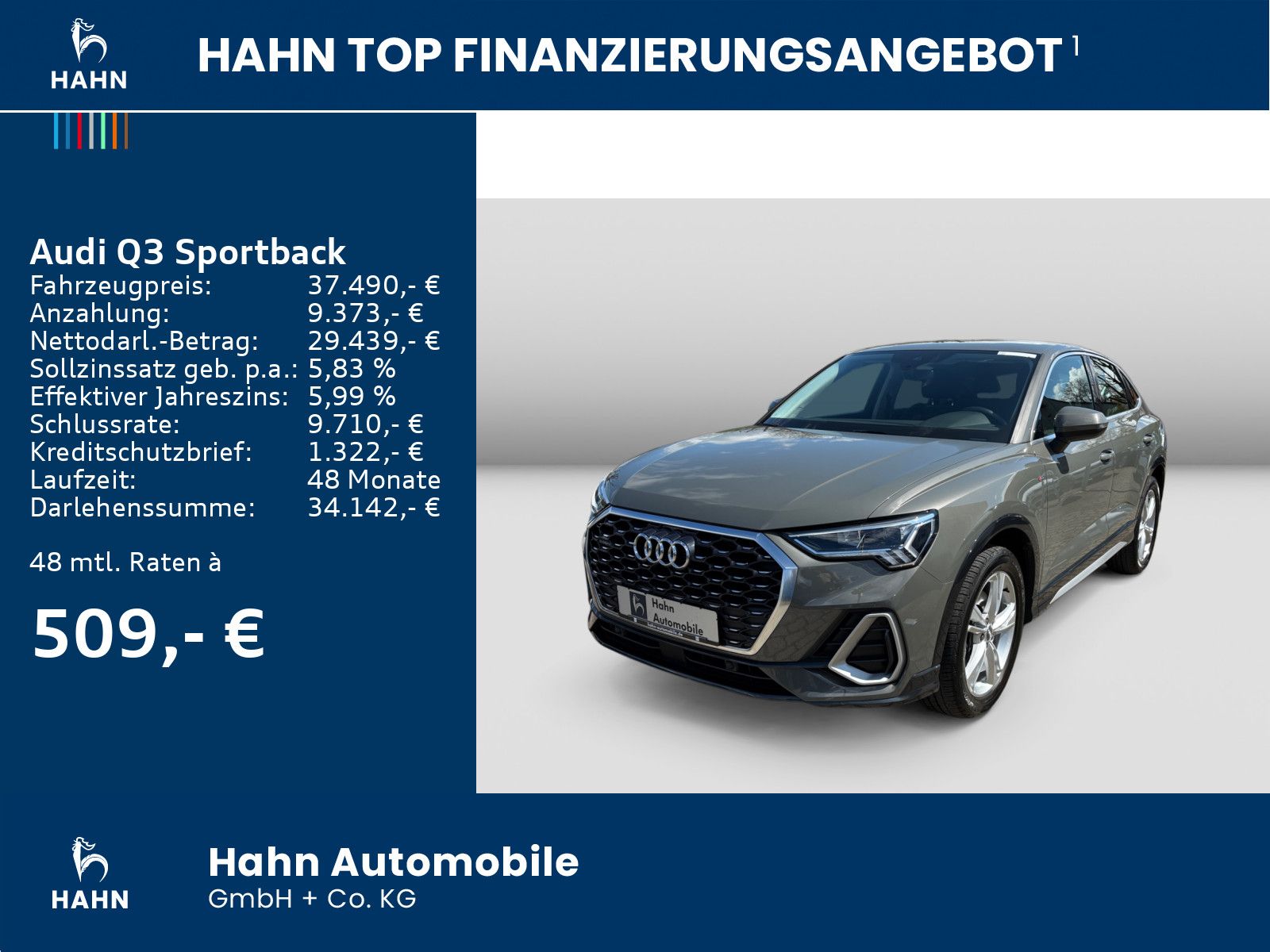 Audi Q3 Sportback 45TFSI qu S-line - Samsaru's Car Outlet