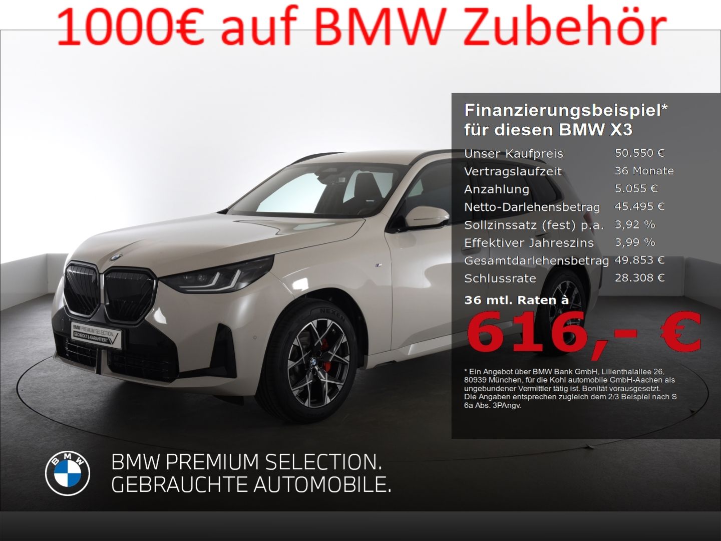 BMW X3 xDrive 20d M Sport Pro Anhängerkupplung Iconi