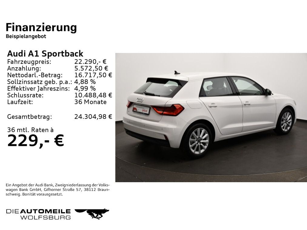 Audi A1 Sportback 30 TFSI S tronic SITZHZ/LED/PDC
