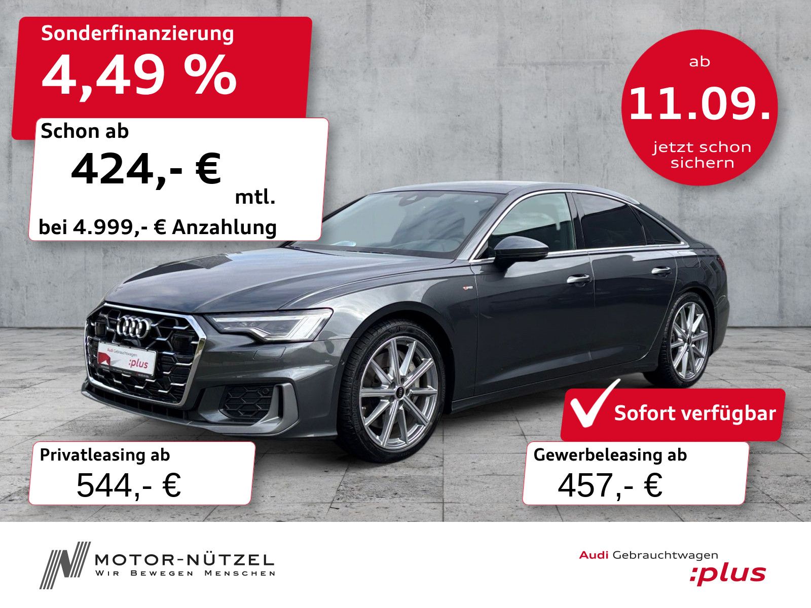 Audi A6 Limousine 50 TFSI e QU S-LINE MATRIX+HuD+PANO