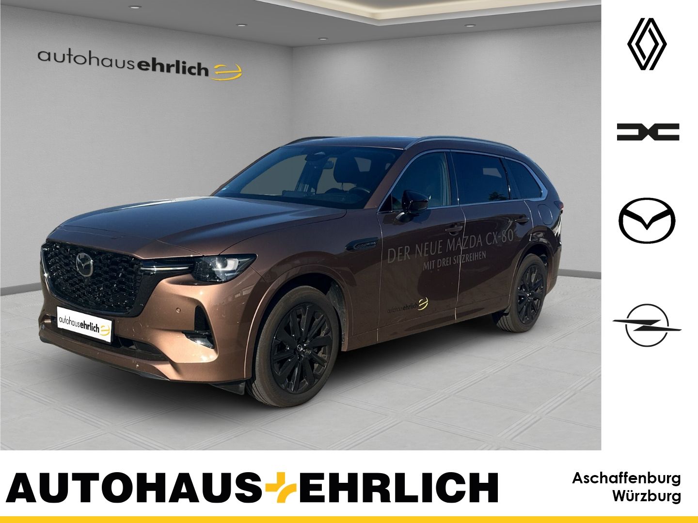 Mazda CX-80 Homura Plus AWD M-Hybrid PDC SHZ 360° RFK