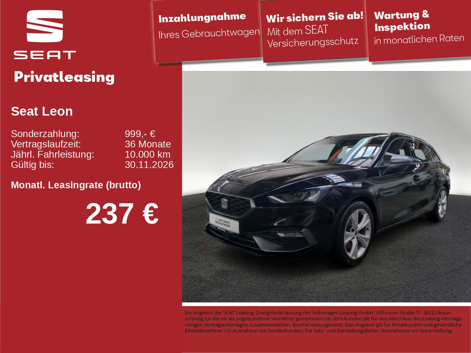 Seat Leon Sportstourer FR 2.0 TDI DSG AHK LED NAV KAM