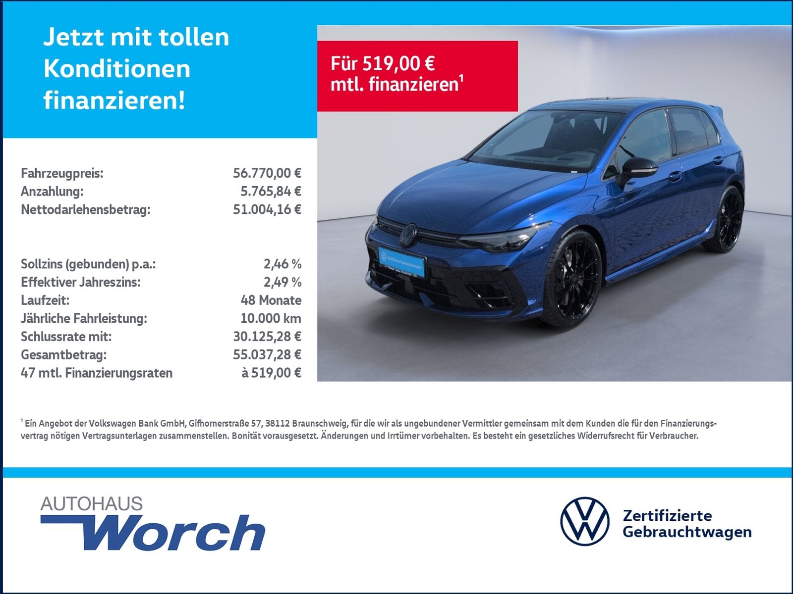 Volkswagen Golf VIII R Black Edition AKRA+LEDER+PANO+DCC+