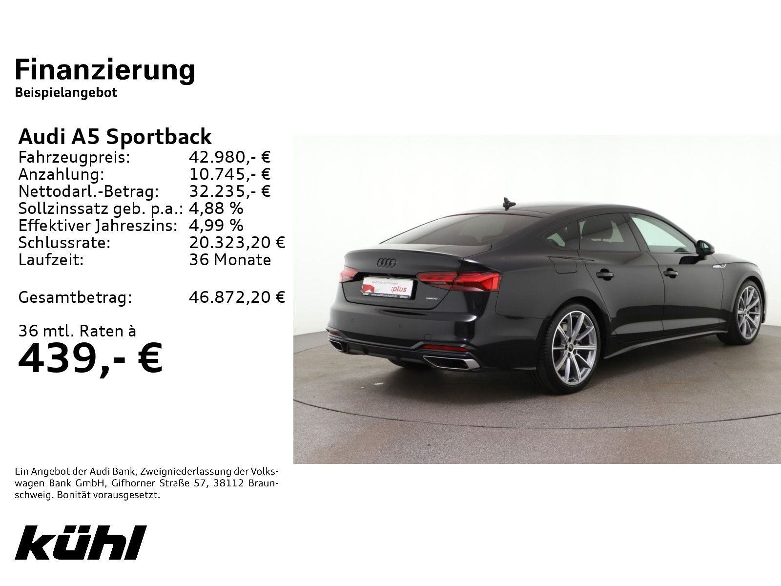 Audi A5 Sportback 45 TFSI Q S line LED/ACC/Kamera/Nav