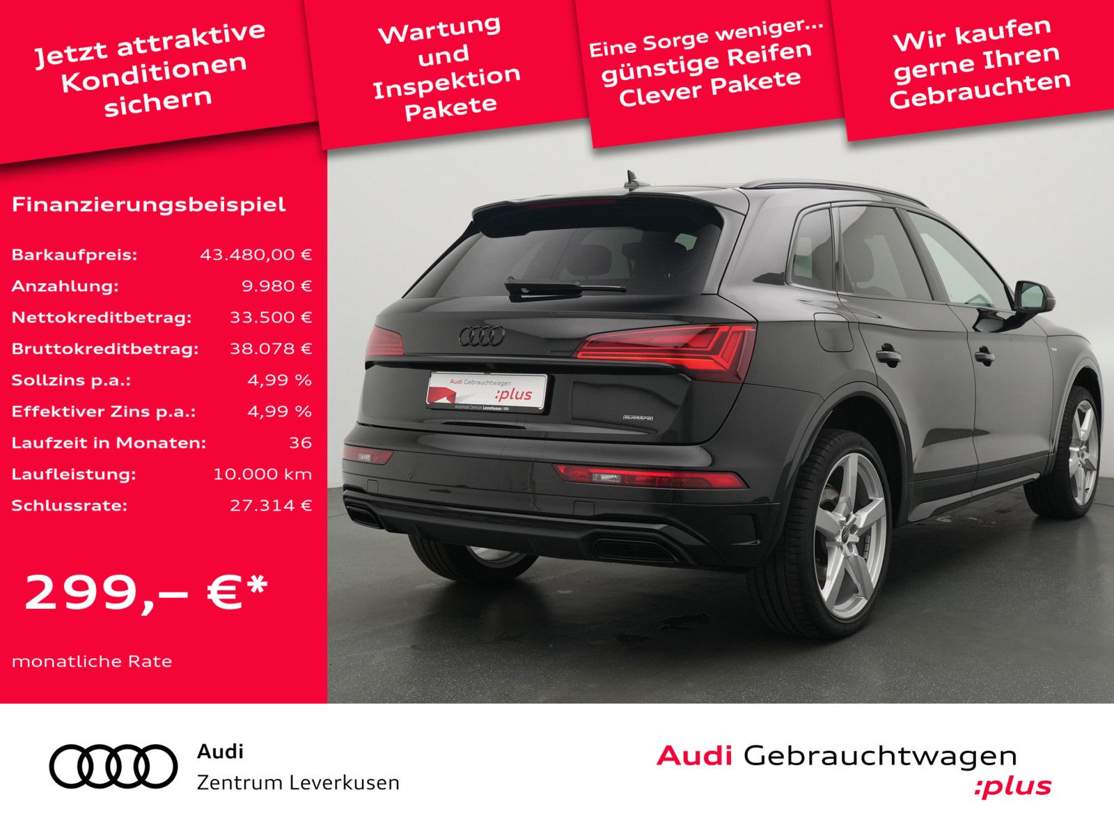 Audi Q5 40 quattro S line AHK ACC PANO NAVI LED SHZ