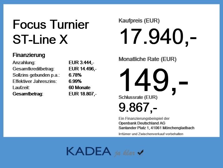 Ford Focus Turnier ST-Line X | Autom. | ACC | Kamera
