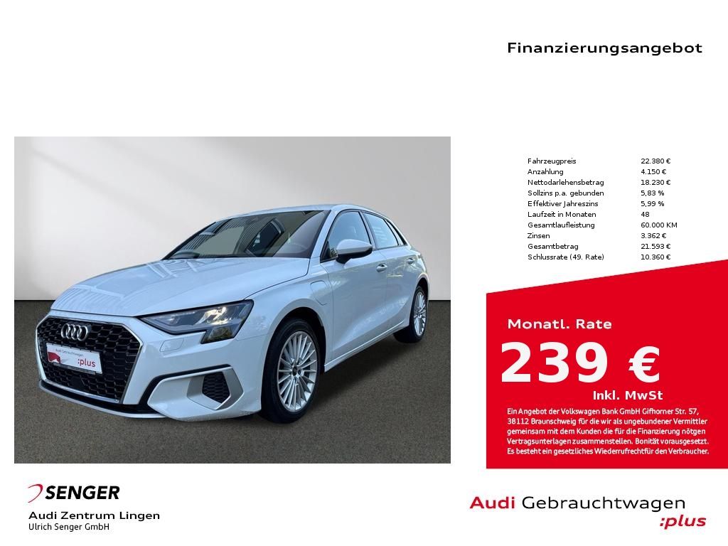 Audi A3 Sportback 40 TFSI e Advanced MMI LED Sitzhzg.