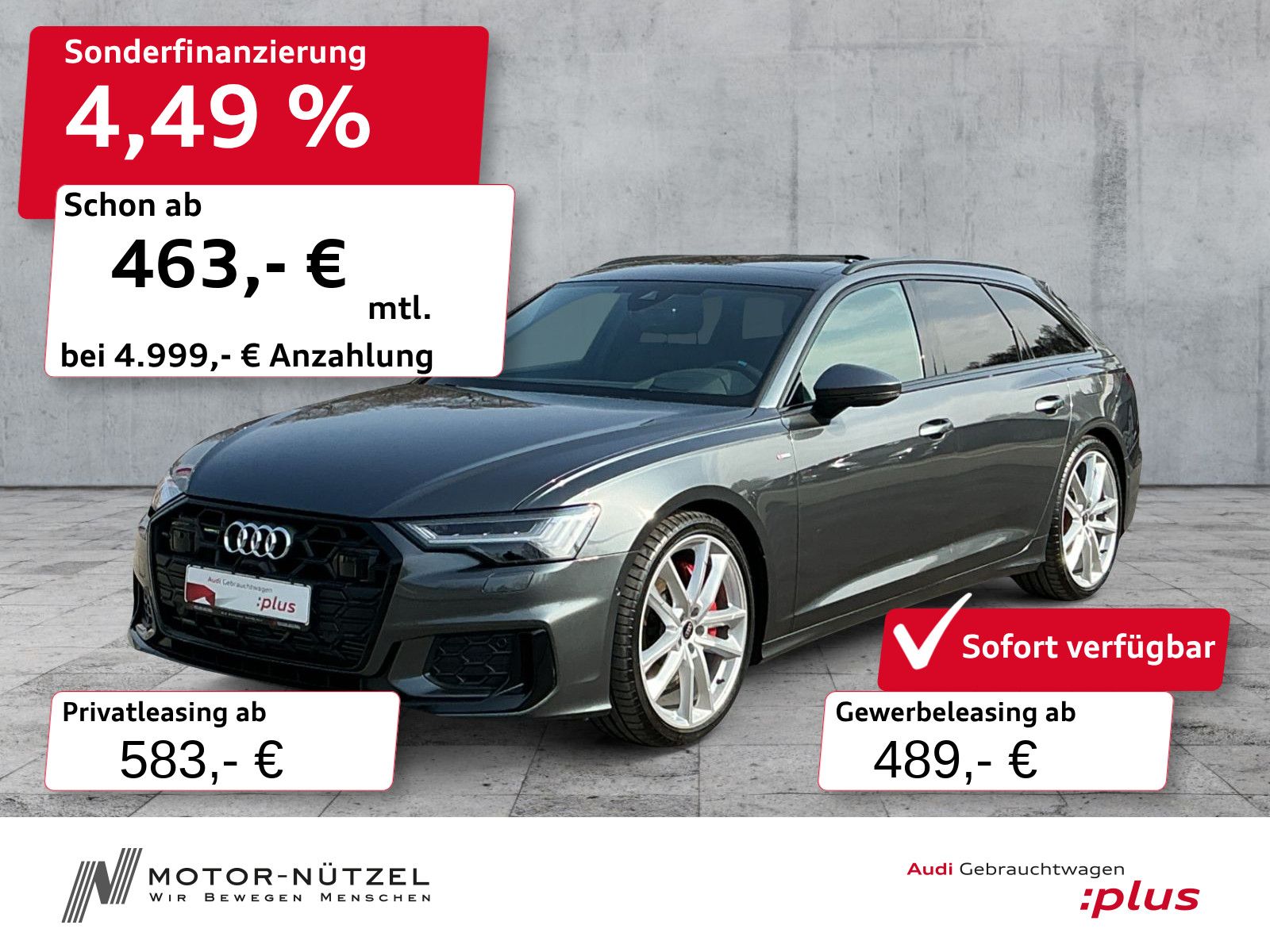 Audi A6 Avant 55 TFSI e QU S-LINE HuD+AHK+PANO+360 