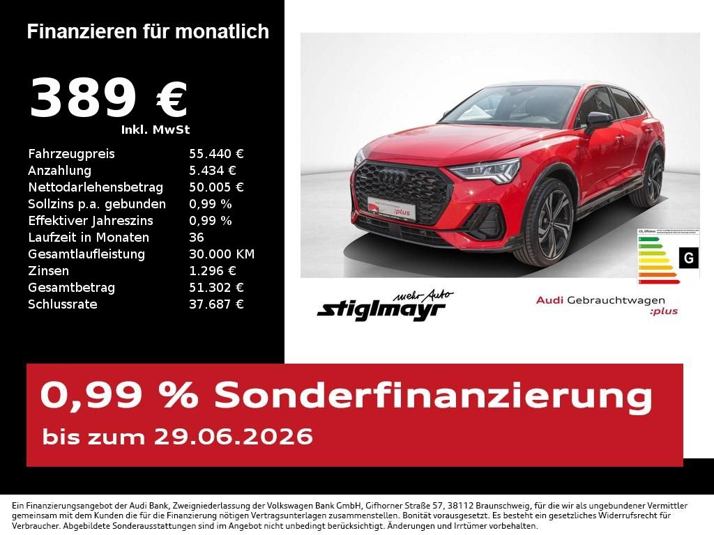 Audi Q3 Sportback S-line 45 TFSI quattro MATRIX+PANO