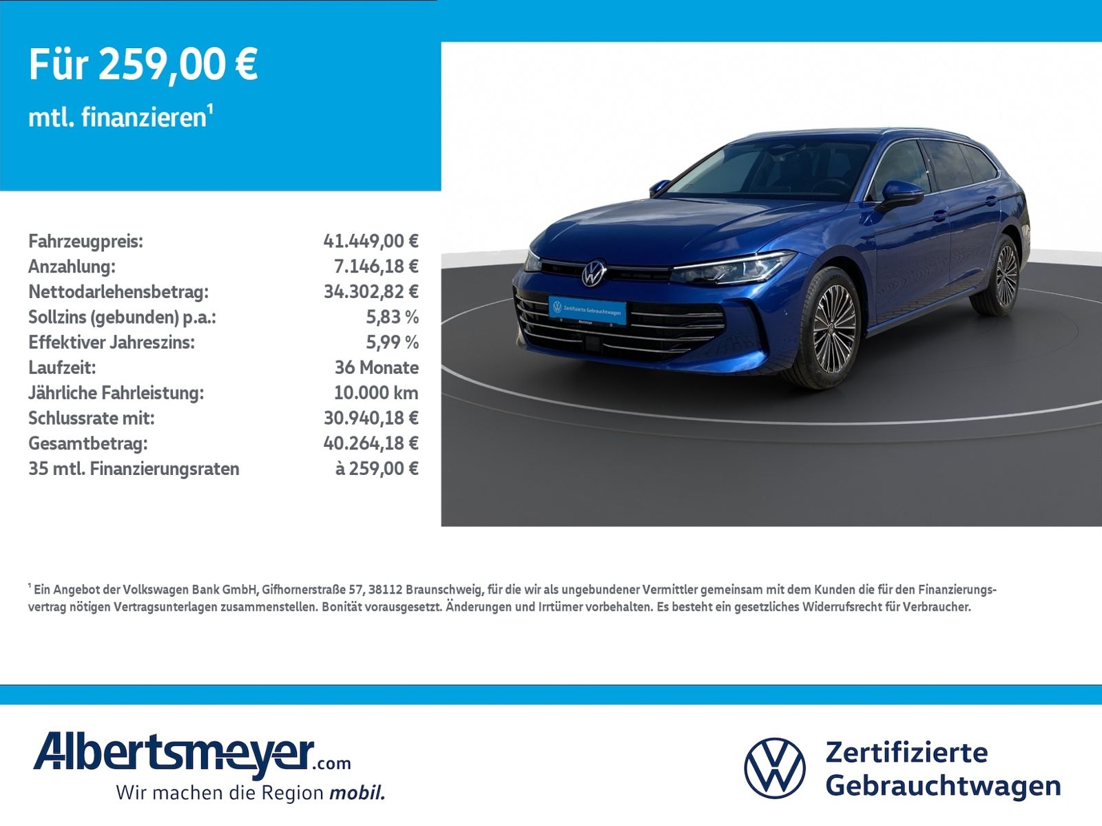 Volkswagen Passat Variant 2.0 TDI 4Motion Elegance +AHK+