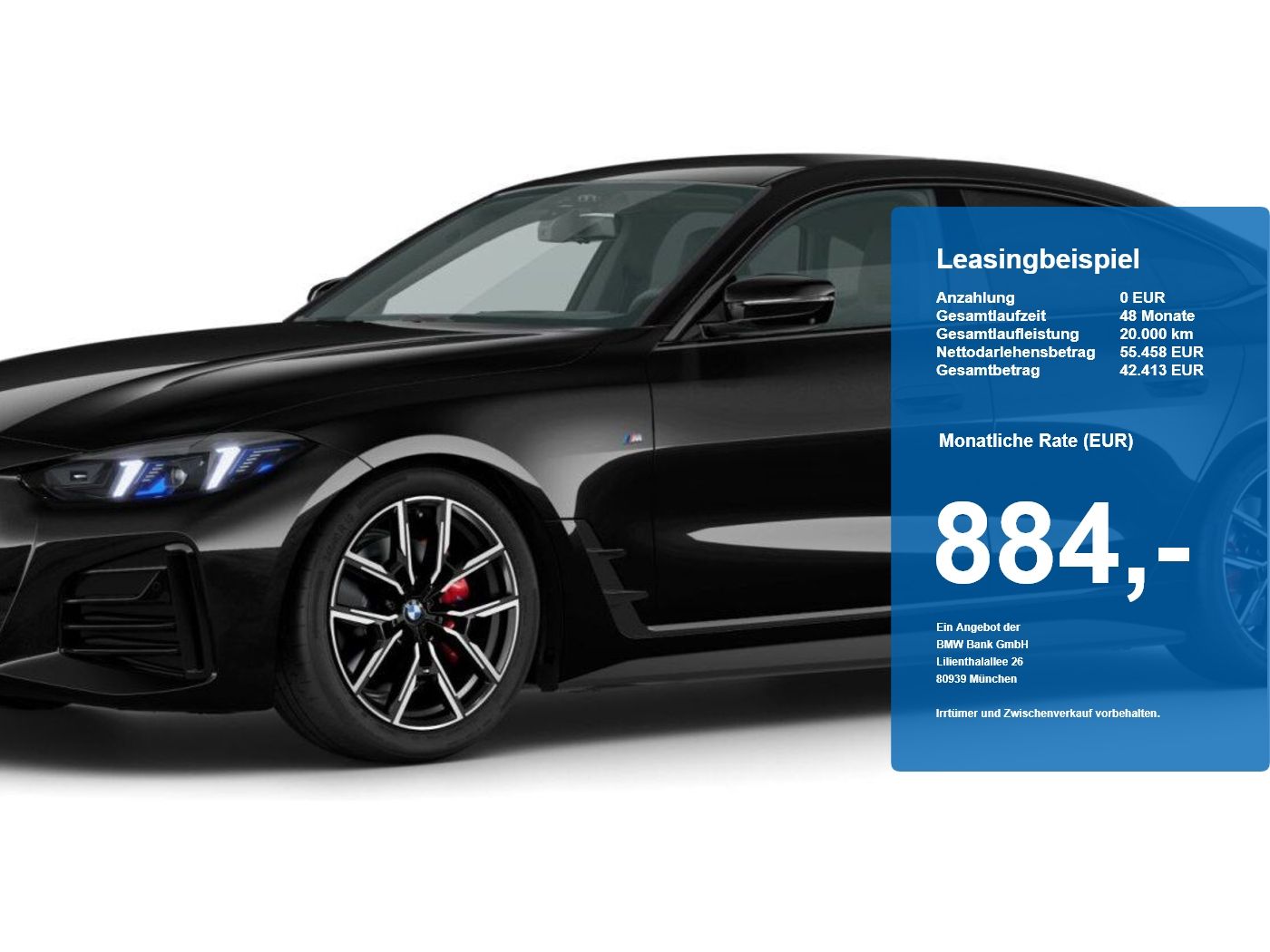 BMW 420d xDr. Gran Coupé UPE 82.600 € M Sport StHzg
