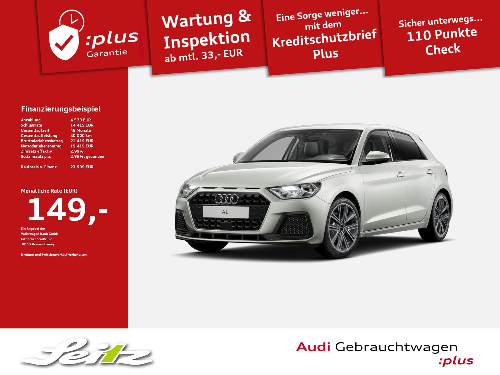 Audi A1 Sportback 25 TFSI advanced - Samsaru's Car Outlet