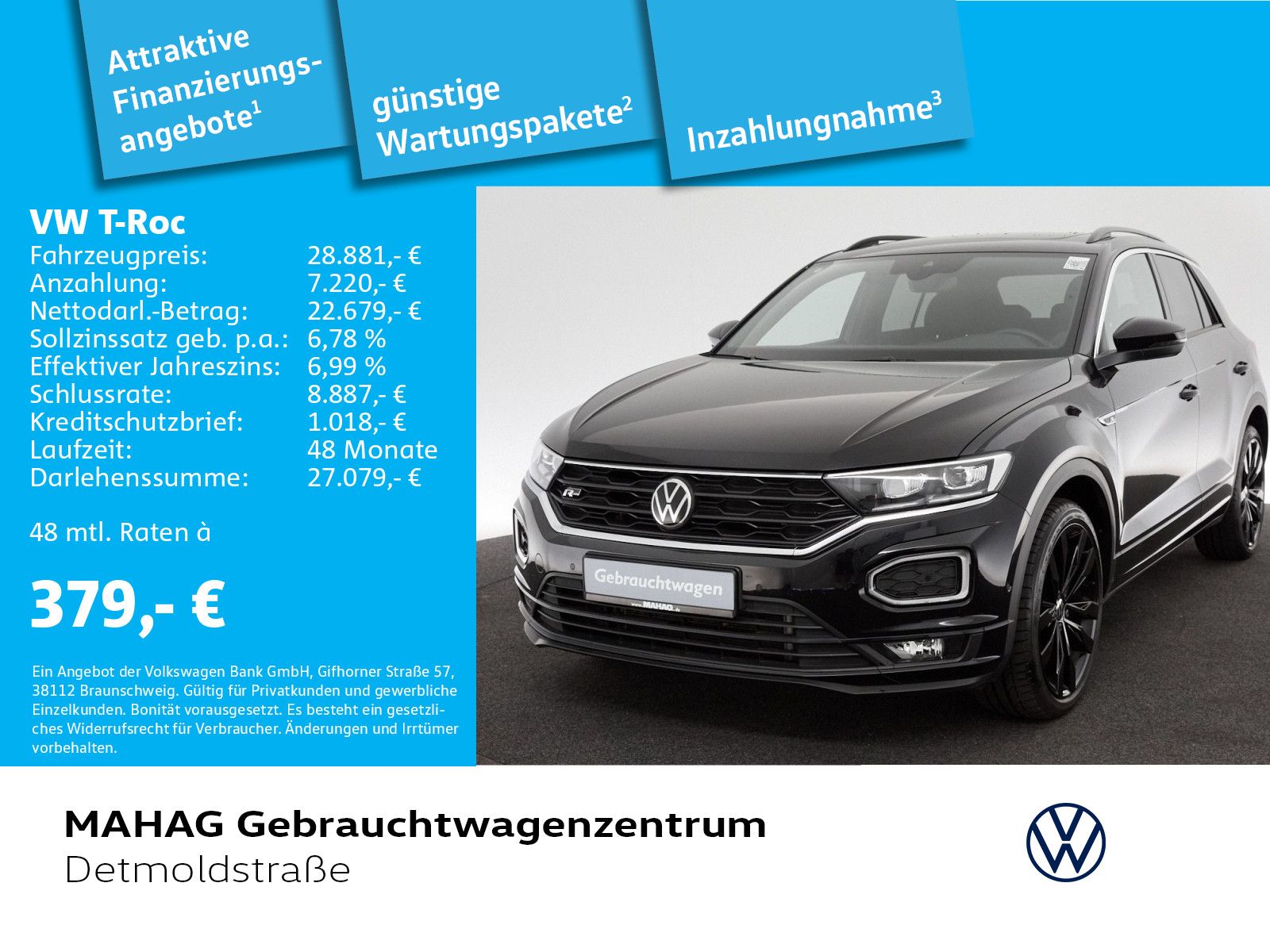 Volkswagen T-ROC 1.5 TSI Sport R-Line - Samsaru's Car Outlet