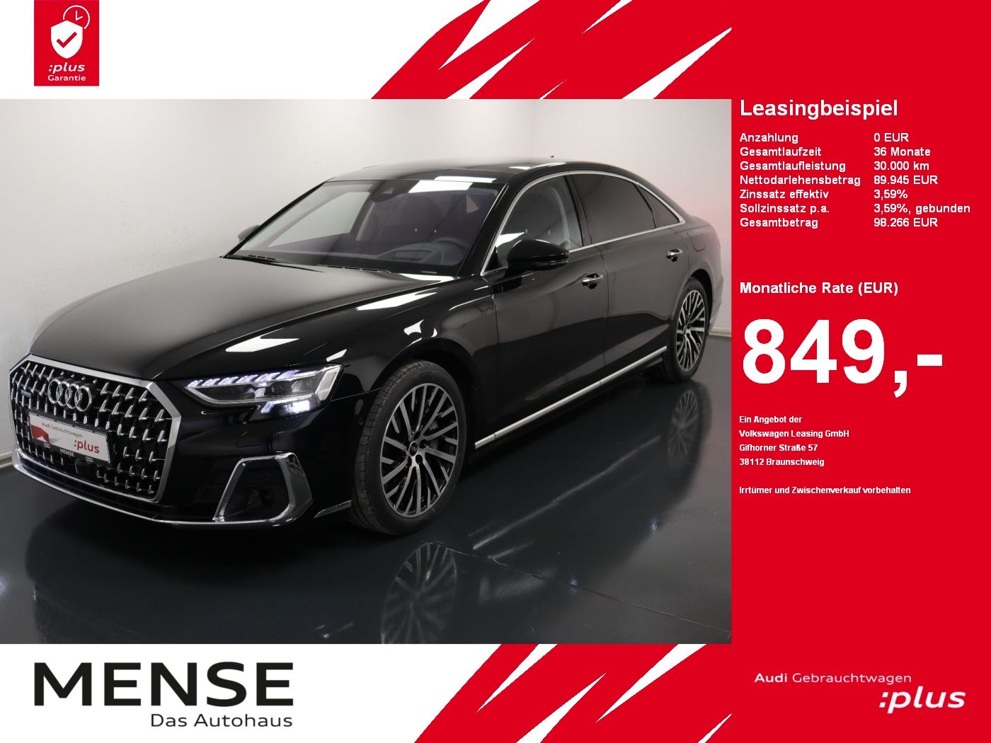Audi A8 lang 60 TFSI e quattro - Samsaru's Car Outlet