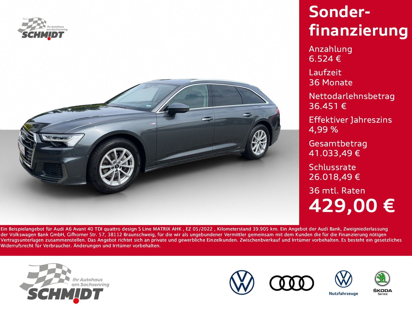 Audi A6 Avant 40 TDI quattro design S Line - Samsaru's Car Outlet