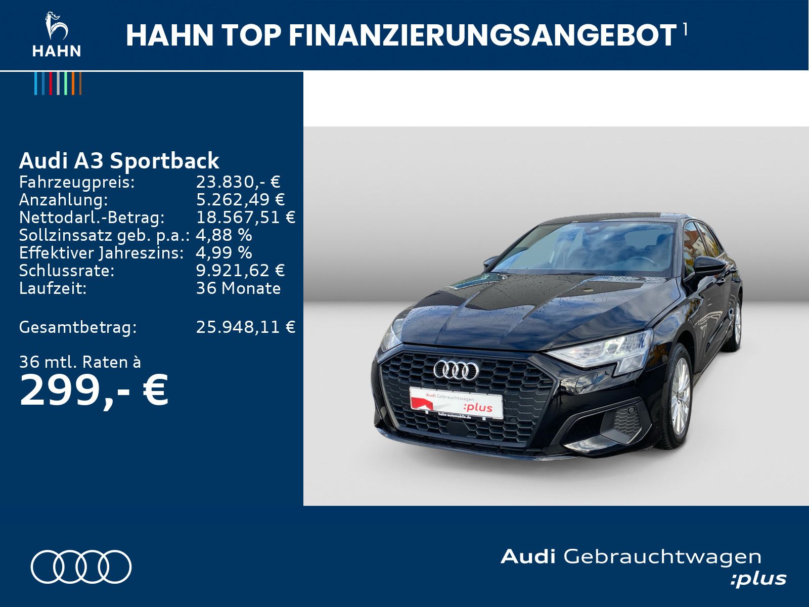 Audi A3 Sportback 40TFSIe S-tronic Virtual Sitzh LED