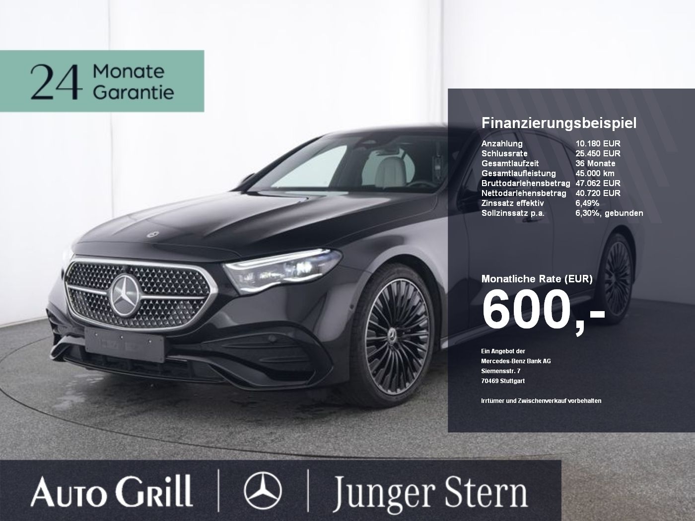 Mercedes-Benz E 450 d 4M AMG Night Leder Massage Prem+ Burm4D