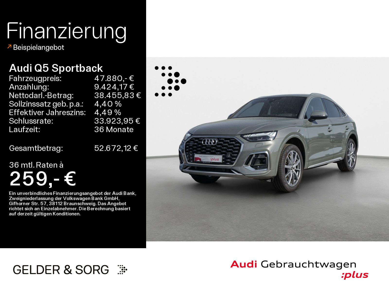 Audi Q5 Sportback 50 TFSIe qu. S line 58Km/WLTP*AHK