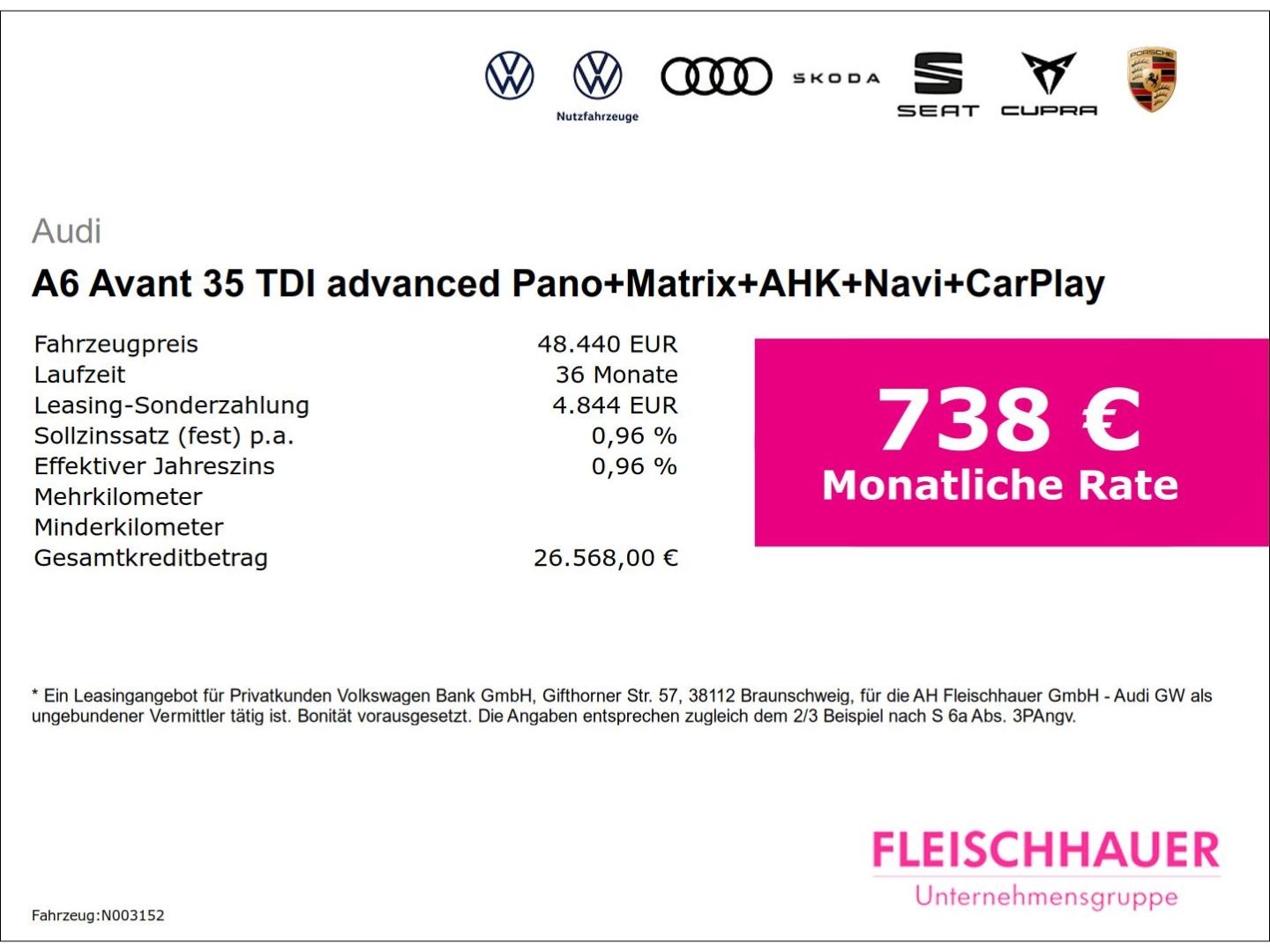 Audi A6 Avant 35 TDI advanced - Samsaru's Car Outlet