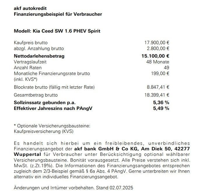 Kia Ceed Sportswagon 1.6 PHEV Spirit - Samsaru's Car Outlet