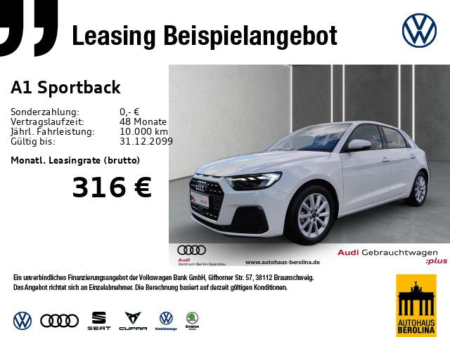 Audi A1 Sportback 25 TFSI S line int. S tronic *SHZ*