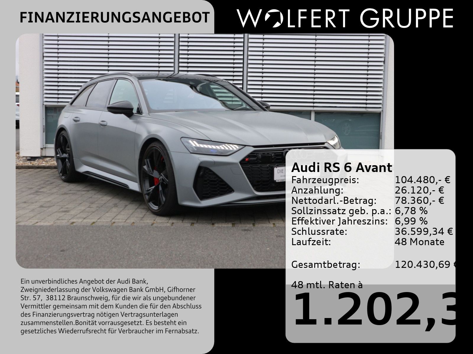 Audi RS 6 Avant 4.0 TFSI quattro MATRIX*AHK*HUD*PANO*