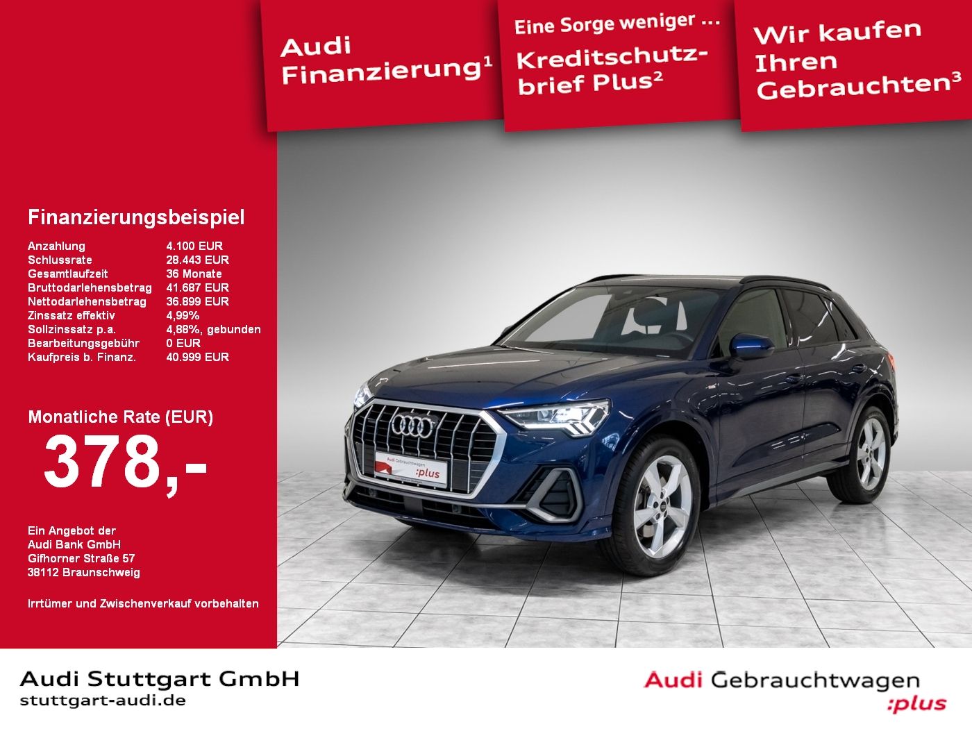 Audi Q3 S line 40 TFSI quattro - Samsaru's Car Outlet