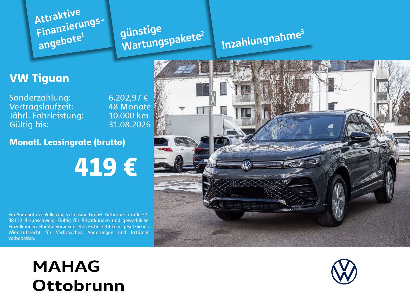 Volkswagen Tiguan 2.0 TDI 4MOT R-Line BlackStyle AHK Leder 