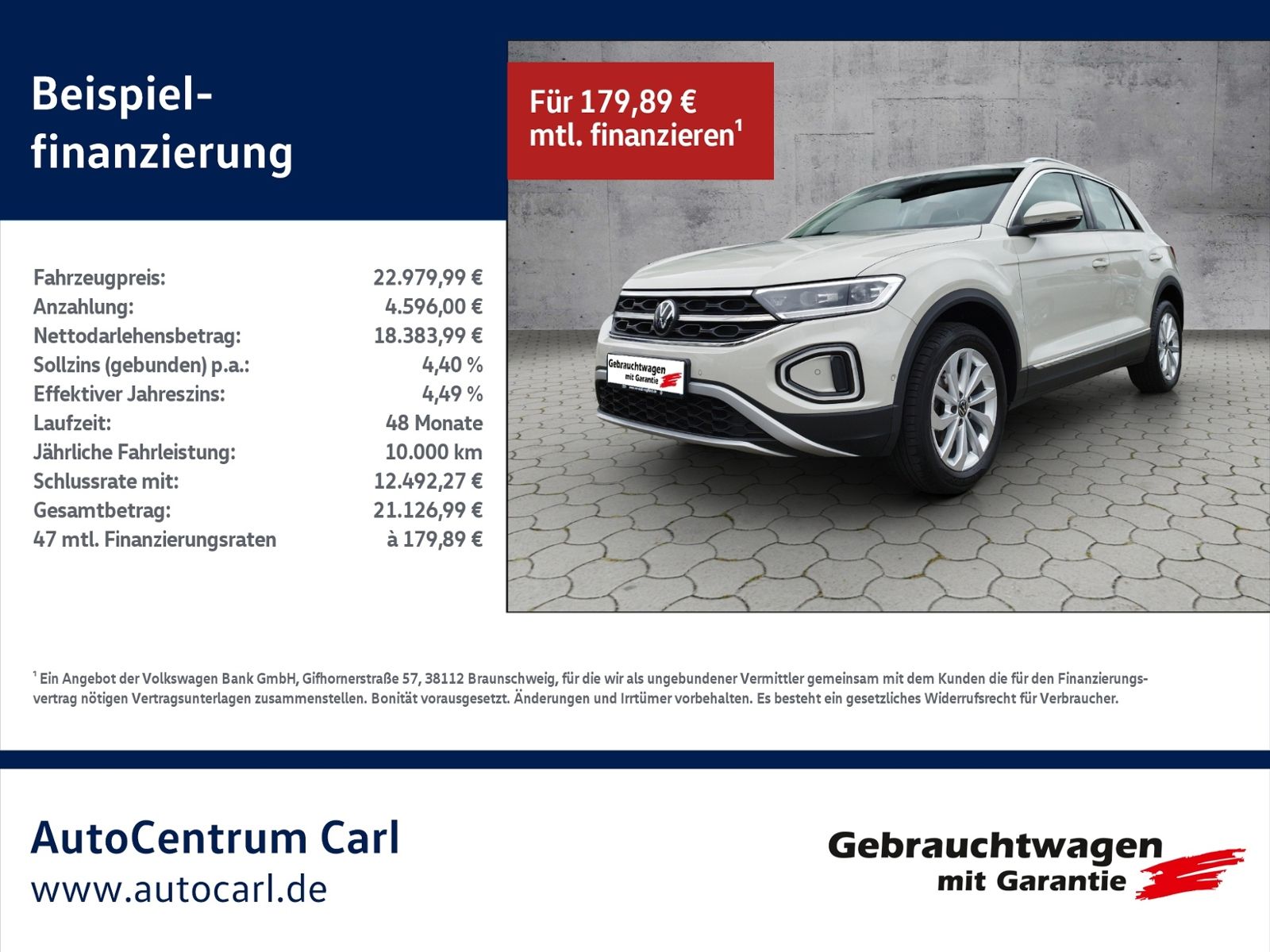 Volkswagen T-Roc Style 1.0TSI - Samsaru's Car Outlet
