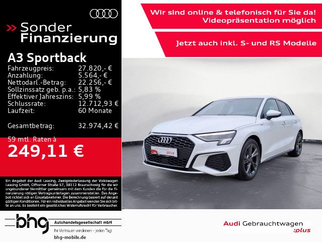 Audi A3 Sportback 35 TFSI S-tronic S-Line ACC Navi