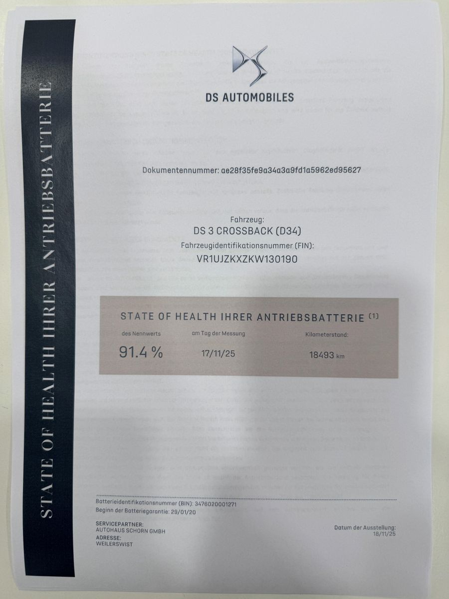 DS Automobiles DS3 CROSSBACK SOCHIC E-TENSE,LEASING MÖGLICH,LED