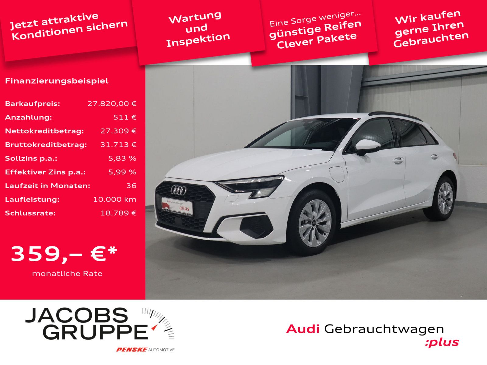 Audi A3 Sportback 40 TFSI e Matrix*PDC*R-Kamera *