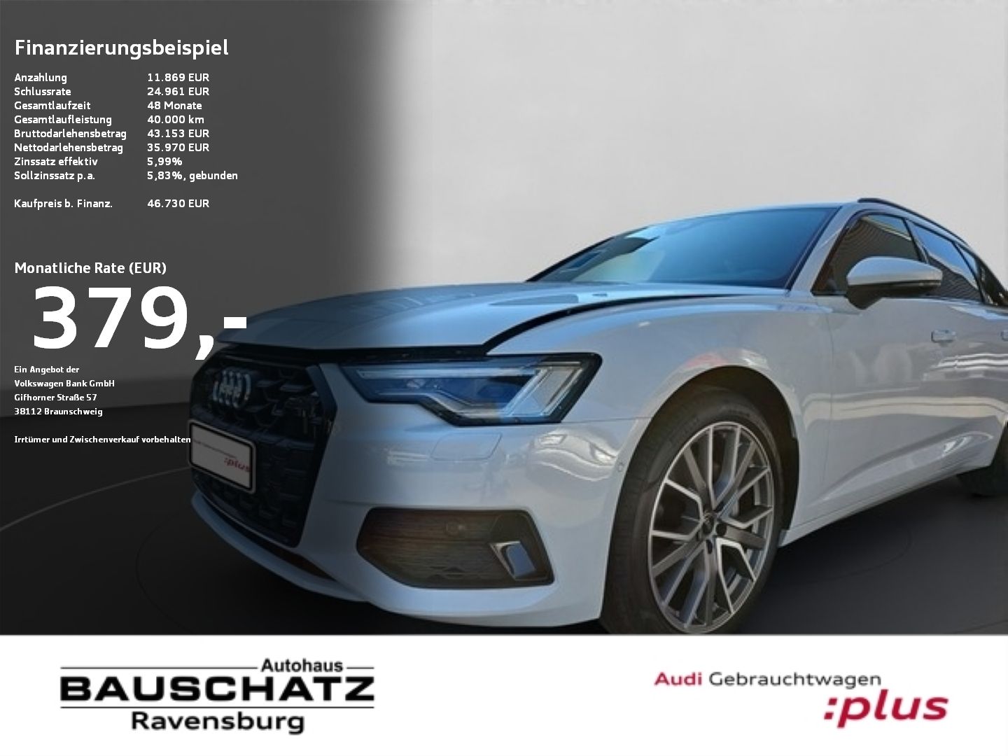 Audi A6 Avant 40 TDI advanced - Samsaru's Car Outlet