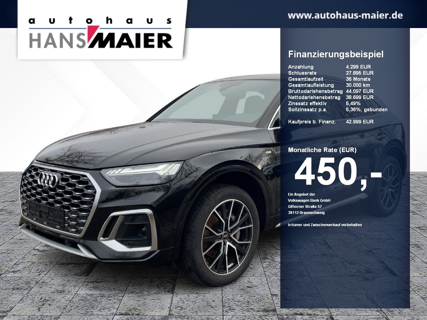 Audi Q5 Sportback TFSIe quattro S line AHK Matrix Nav