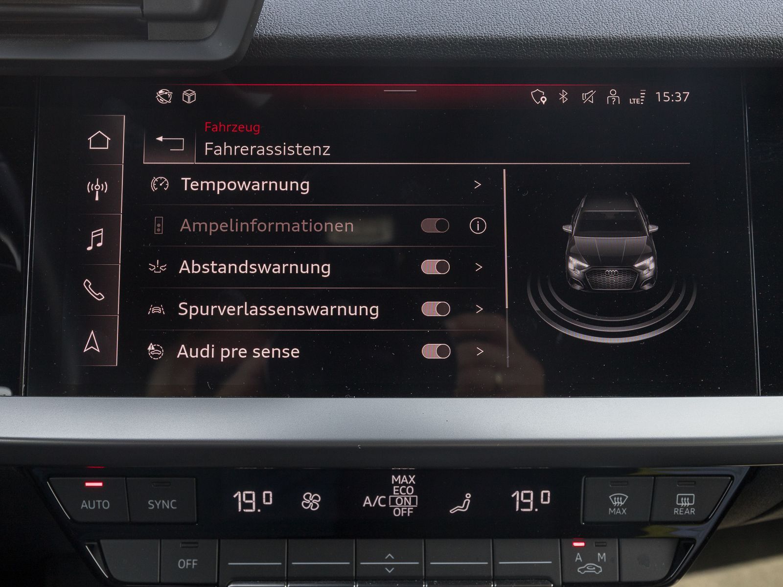 Audi A3 Sportback 40 TFSIe VIRTUAL PRIVACY LM16