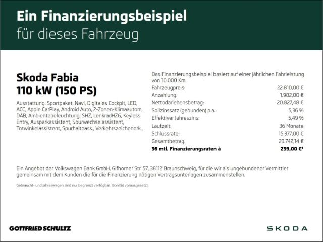 Skoda Fabia 1.5 TSI DSG Monte Carlo LED NAV ACC KAMERA
