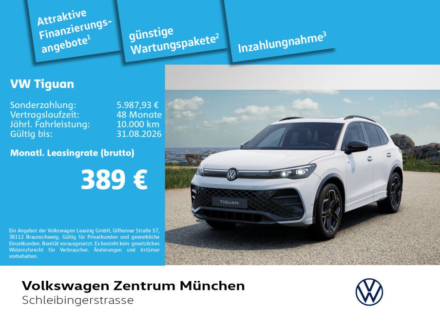 Volkswagen Tiguan  2.0 TDI R-Line BlackStyle AHK Leder Mass