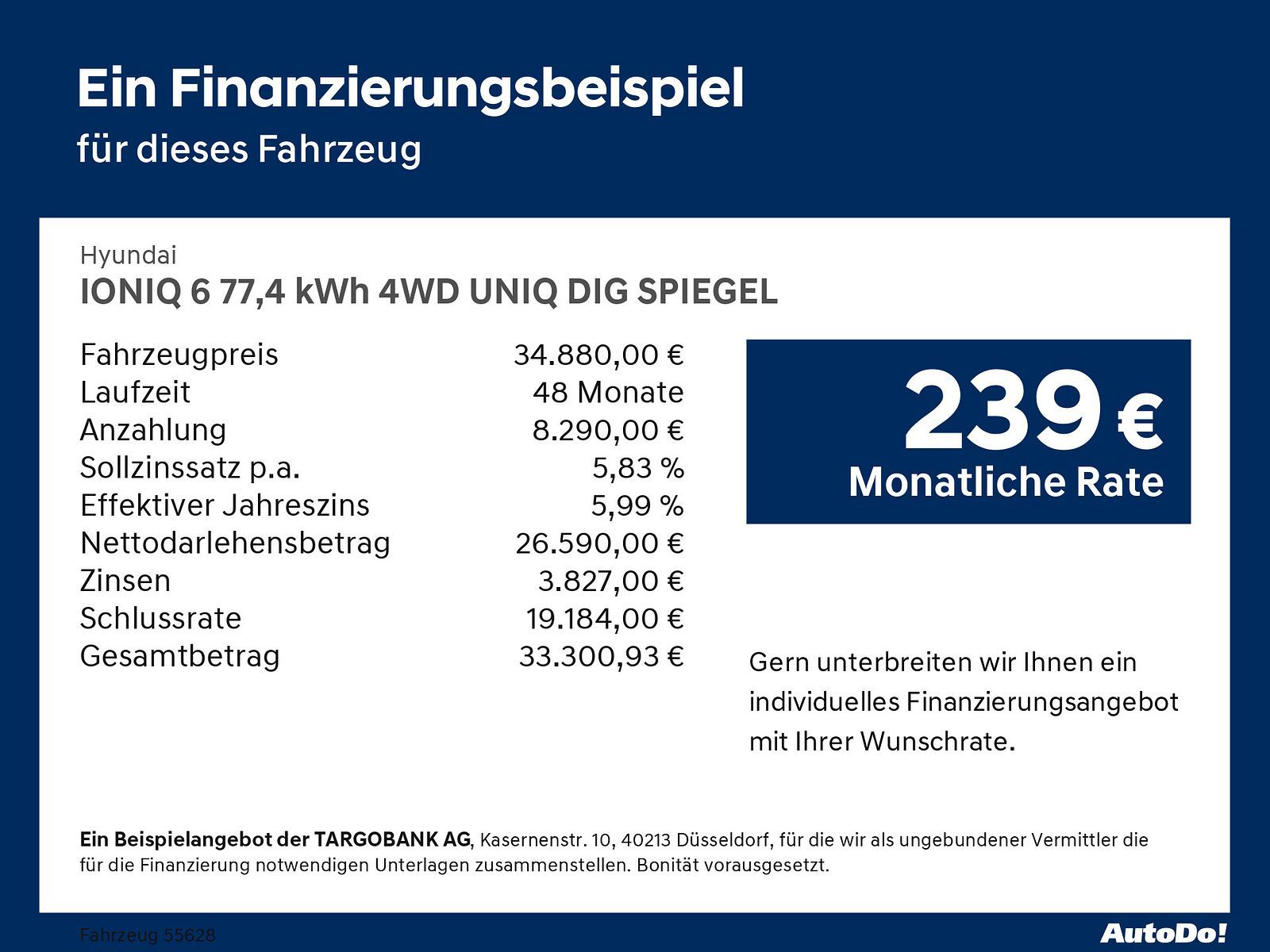 Hyundai IONIQ 6 77,4 kWh 4WD UNIQ DIG SPIEGEL