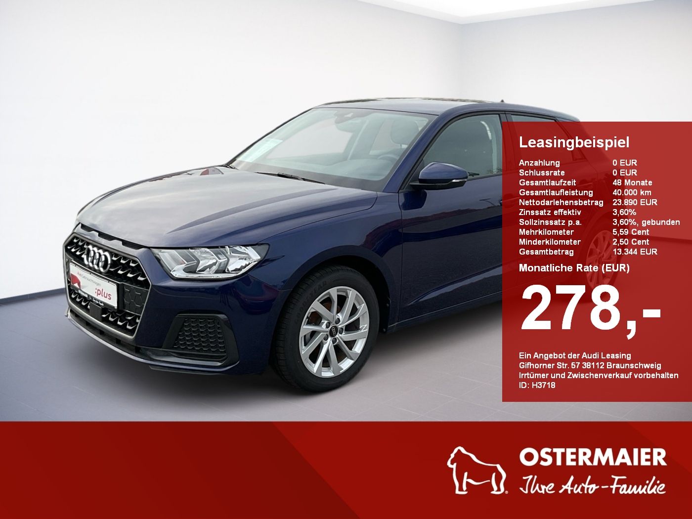 Audi A1 Sportback ADVANCED 25 TFSI 95PS S-TRONIC VIRT