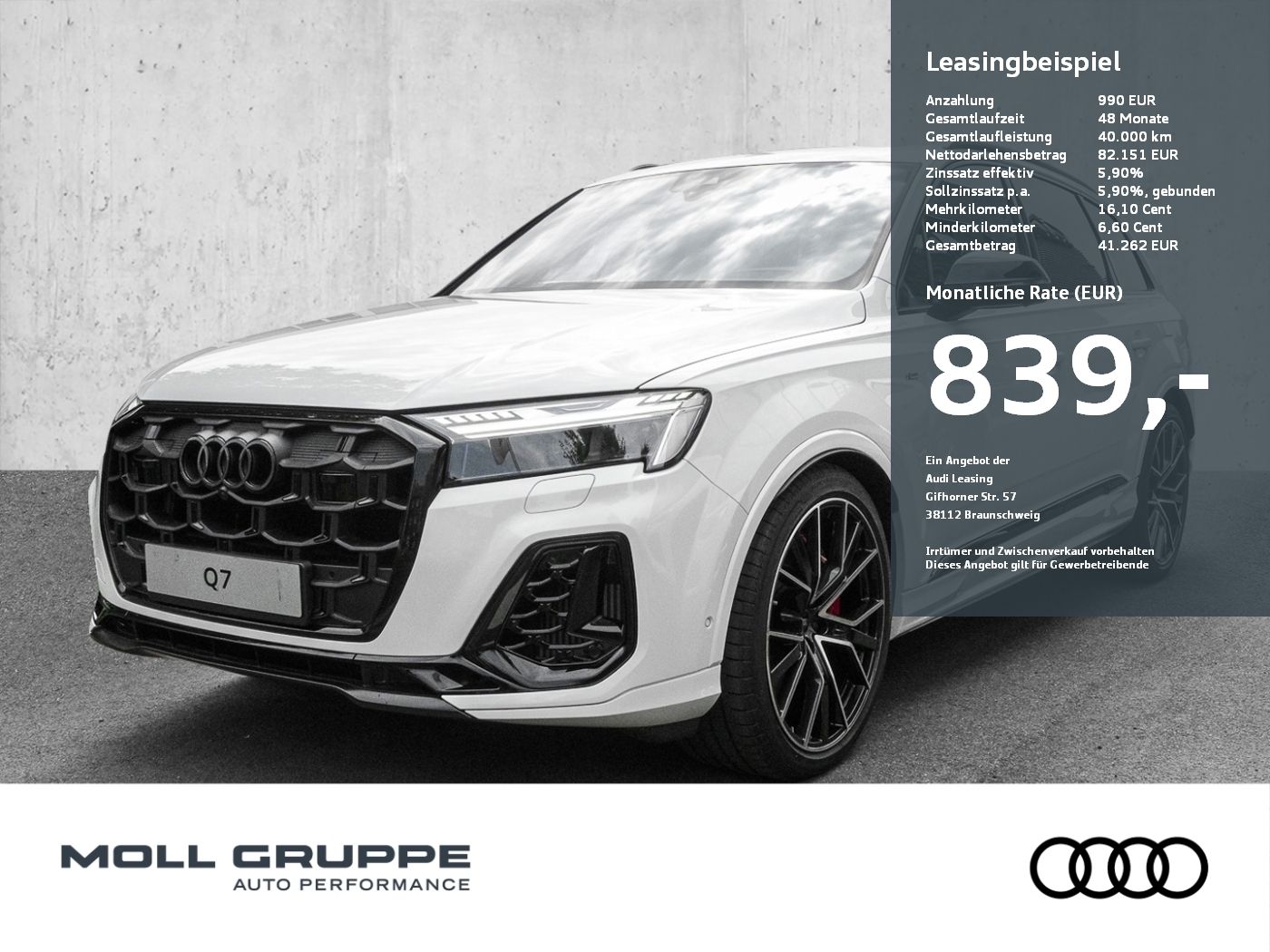 Audi Q7 SUV S line 55 TFSI e quattro 290 kW tiptronic