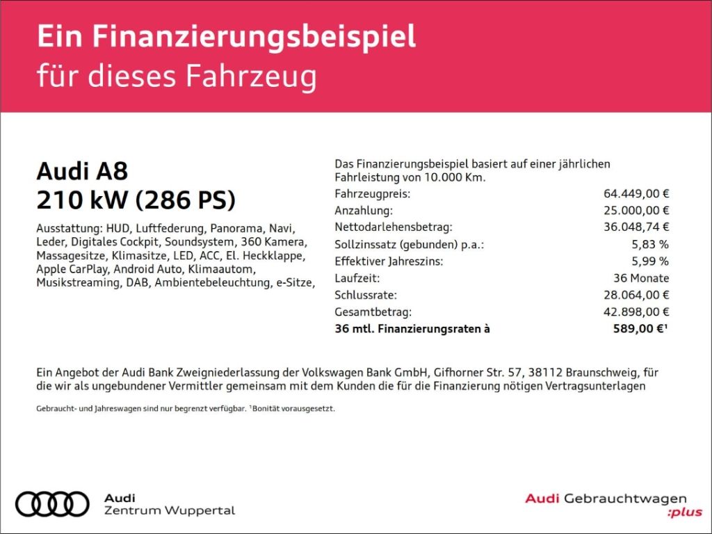Audi A8 50 TDI S-LINE - Samsaru's Car Outlet