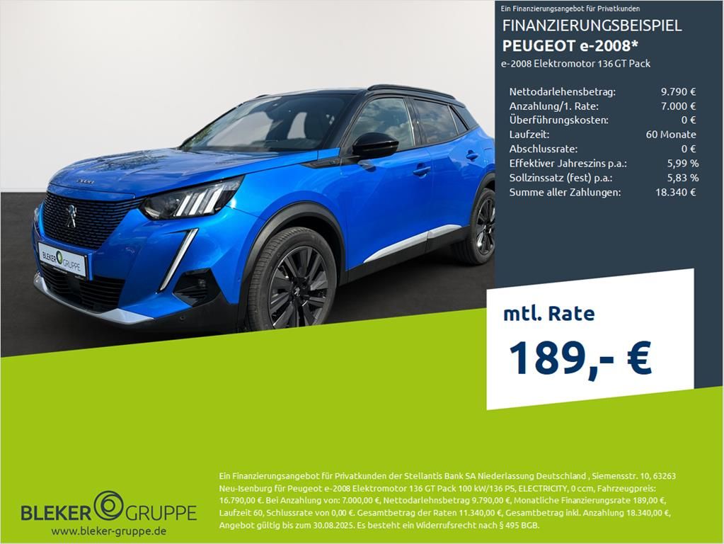 Peugeot e-2008 GT Pack - Samsaru's Car Outlet