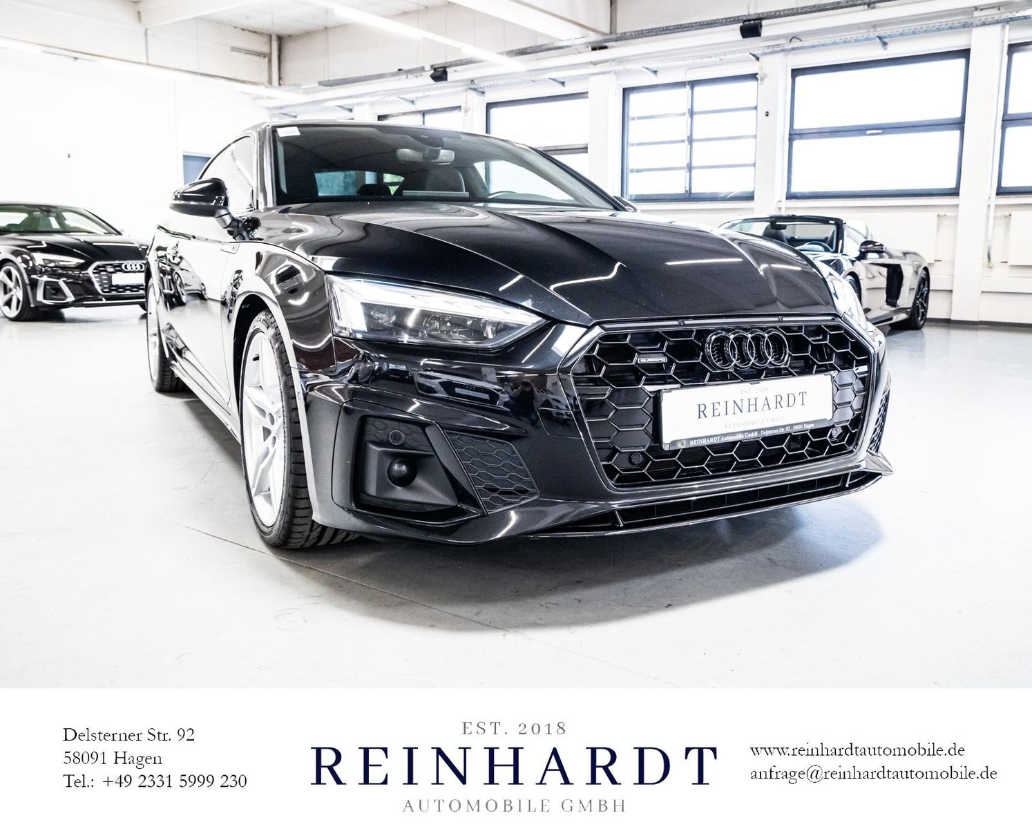 Audi A5 COUPE 40TDi Q S LINE/ALL-BLACK/19Z./ACC/MATRX
