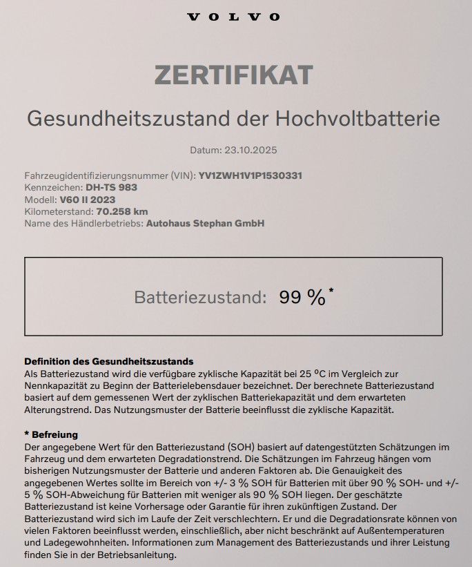 Volvo V60 Recharge T6 AWD PLUS DARK AHK GARANTIE