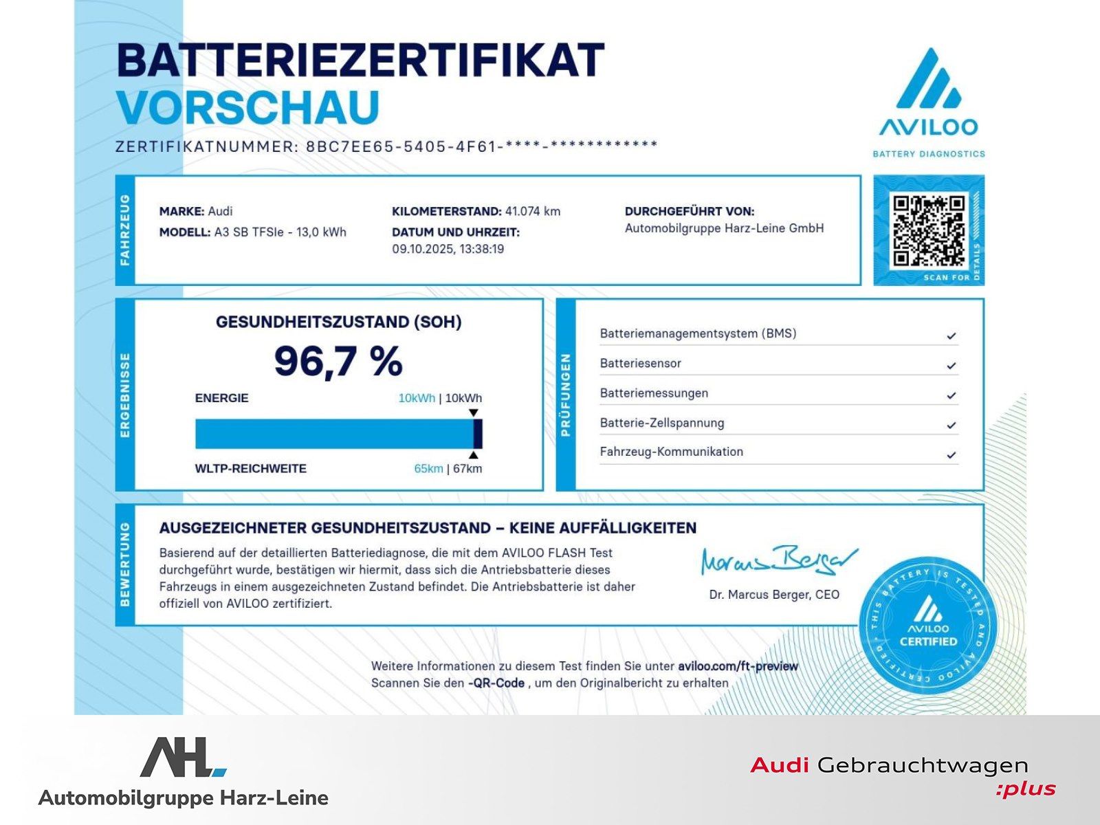 Audi A3 Sportback 40 TFSIe S-tronic LED Navi RFK SHZ