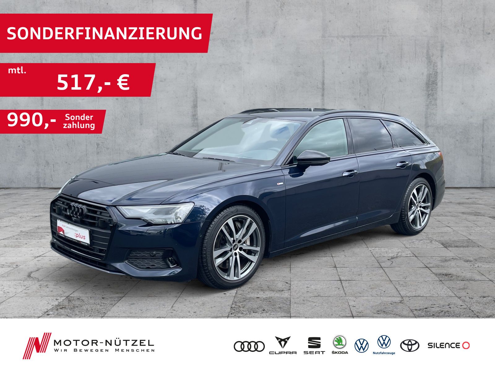 Audi A6 Avant 55 TFSI QU S-LINE 5JG+NAVI+AHK+HuD+B&O