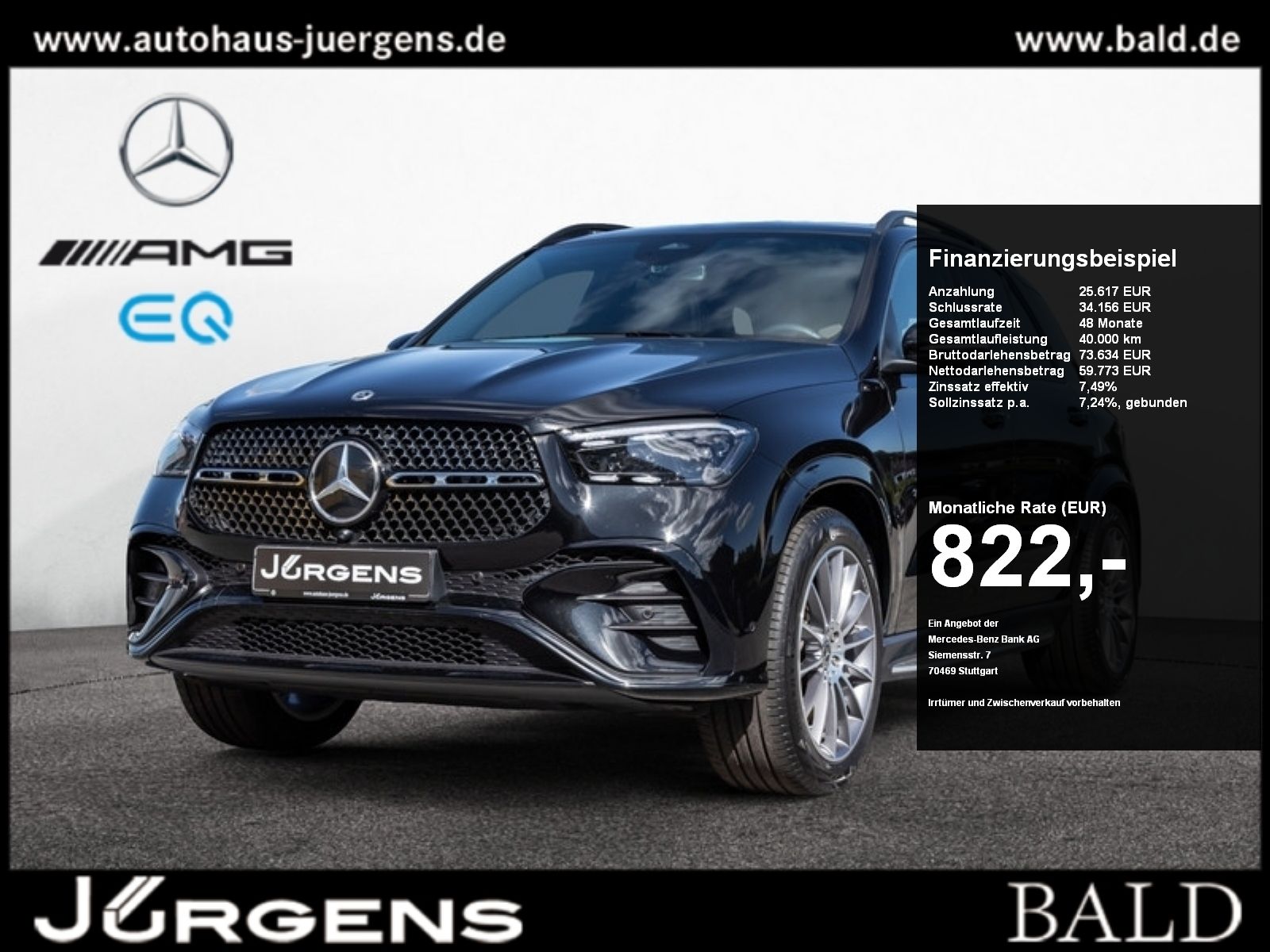 Mercedes-Benz GLE 450 d 4M AMG-Sport/Pano/Burm/AHK/HUD/Nappa
