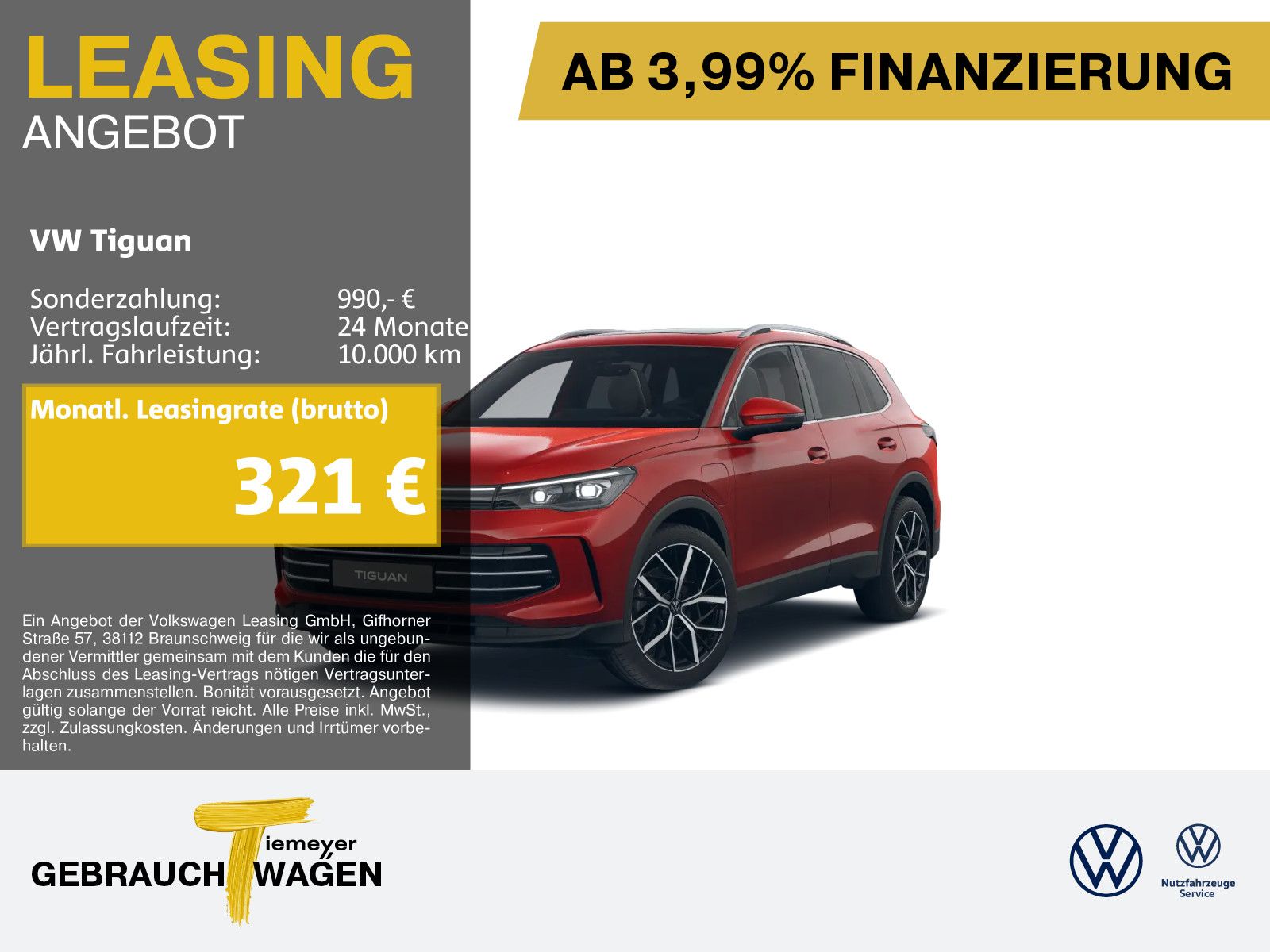Volkswagen Tiguan eHybrid ELEGANCE LM20 PANO AHK HuD IQ.LIG