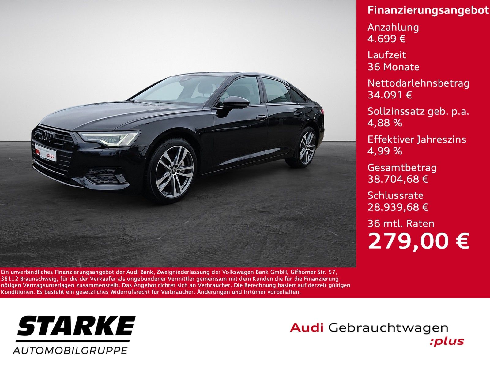 Audi A6 Limousine 45 TFSI S tronic quattro - Samsaru's Car Outlet